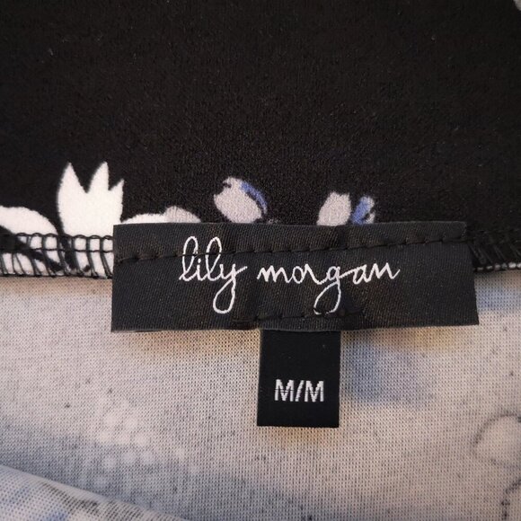 2 / $30.00 - Lily Morgan Ladies Size Medium Flower Pattern Skirt - Picture 3 of 7